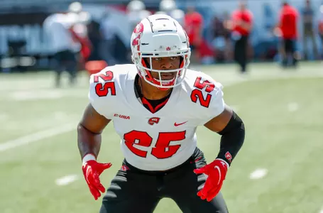 WKU Hilltoppers linebacker Bryson Washington (25) during the Red vs White spring football game on April 23, 2022 at Houchen Industries-L.T. Smith Stadium in Bowling Green, KY