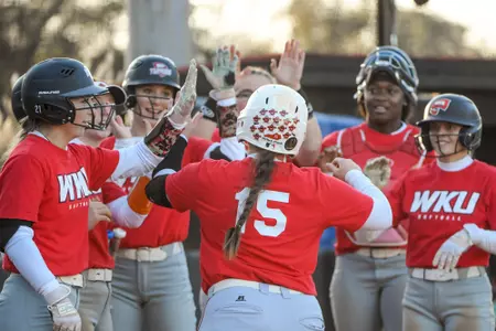 Red vs White scrimmage at WKU Softball Complex on November 2, 2023 in Bowling Green, KY. Photo by Steve Roberts/WKU Athletics