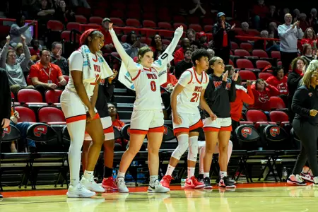 Caitlin Staley, Mackenzie Chatfield , Odeth Betancourt, Nevaeh Foster | Photo by Steve Roberts WKU Athletics