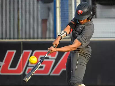 Outfielder Taylor Davis (6) of the WKU Hilltoppers on March 5, 2023, at WKU Softball Complex in Bowling Green, KY