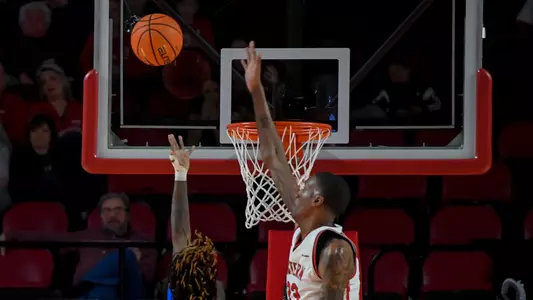 Center Jamarion Sharp (33) of the WKU Hilltoppers at E.A. Diddle Arena on February 23, 2023 in Bowling Green, KY. (Photo by Steve Roberts/WKU Athletics)