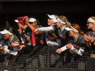 WKU Hilltoppers of the WKU Hilltoppers plays against the Charlotte 49er’s on April 1, 2023, at WKU Softball Complex in Bowling Green, KY
