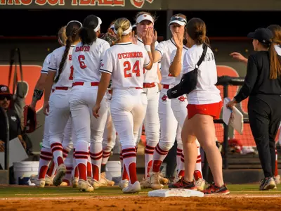 WKU Hilltoppers of the WKU Hilltoppers at WKU Softball Complex on April 19, 2023 in Bowling Green, KY. (Photo by Steve Roberts/WKU Athletics)
