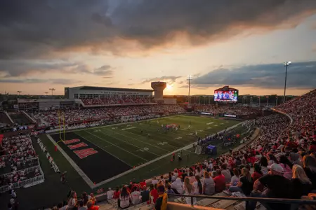 WKU Hilltoppers of the WKU Hilltoppers at Houchens Industries-L.T. Smith Stadium on September 9, 2023 in Bowling Green, KY. (Photo by Wyatt Richardson/WKU Athletics)