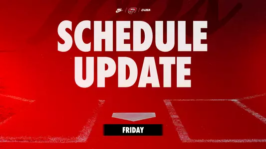 Softball Schedule Update