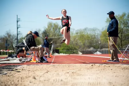 Long Jump Action shot