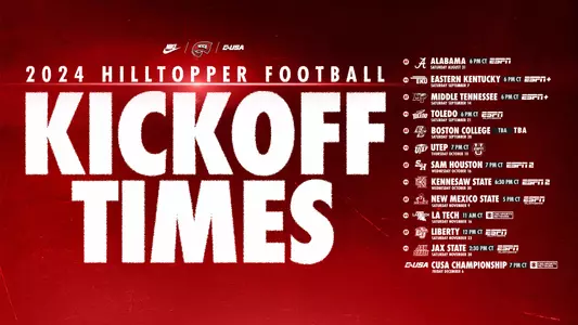 WKU FB Times/Networks 2024