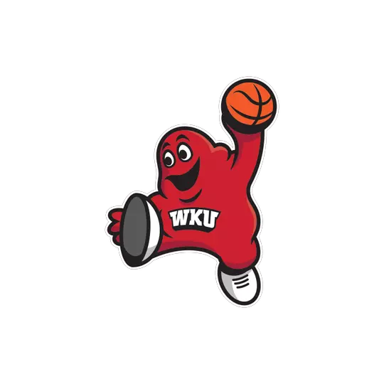 Basketball Big Red Dunking Logo