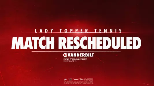 WKU TEN – Match Rescheduled – Vanderbilt