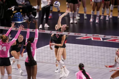 Outside hitter Faith Young (22) | Photo by Nico Pascarella