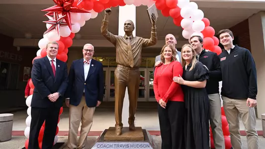 Travis Hudson Statue Unveiling