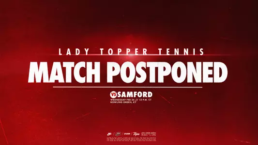 WKU TEN – Match Postponed – Samford