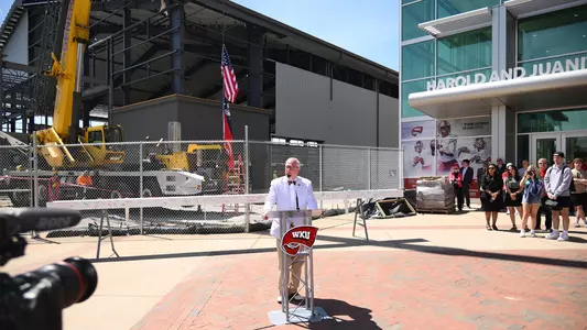 WKU Hilltopper Fieldhouse Beam Raising