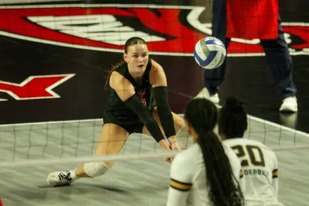 Defensive specialist Kennedy Cherry (3) | Photo by Nico Pascarella
