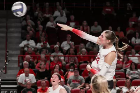 Outside hitter Faith Young (22) | Photo by Nico Pascarella
