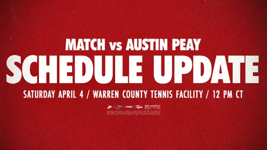 WKU TEN 26 – Schedule Update – Austin Peay Web