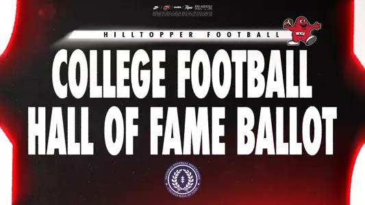 Cover art to promote a story on WKU's National Football Foundation College Football Hall of Fame nominees.