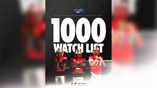 WKU Football's K.D. Hutchinson, Jaylen Lewis and Karsten Upchurch were named to the Shriner's 1000 Watchlist.