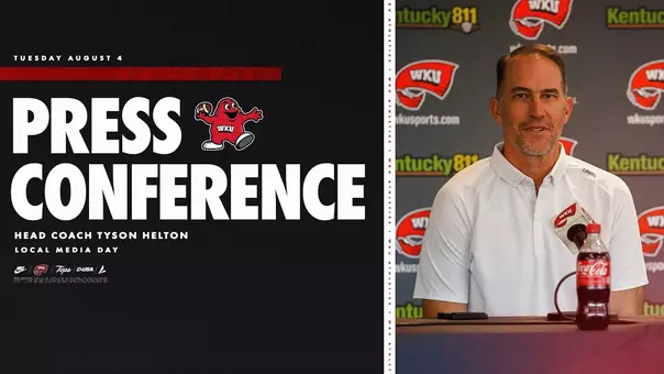 WKU FB: Tyson Helton Fall Press Conference Graphic