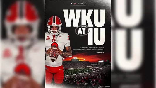 WKU Football will face No. 4 Indiana on Saturday, Sept. 19, at Memorial Stadium in Bloomington, Indiana. The game will kick off at 3 p.m. CT and be streamed on Peacock.