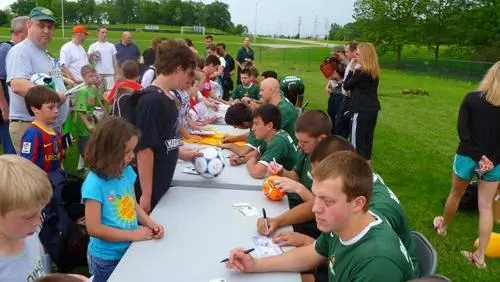 Men's Soccer Free Clinic was a Ball!