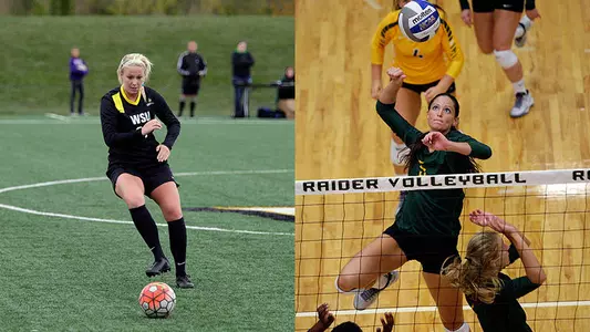 Hueber, Aiello Named SAAC Athletes of the Month