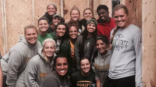 Softball Builds Home for Habitat for Humanity