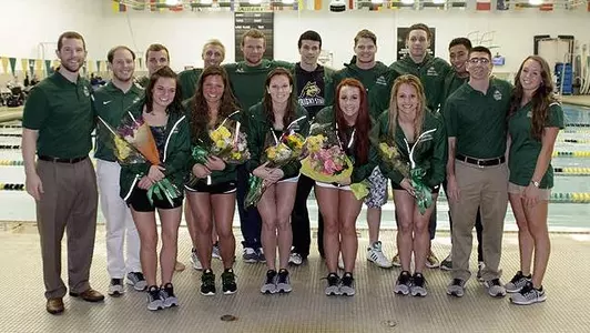 Swimmings Sweeps Xavier on Senior Day