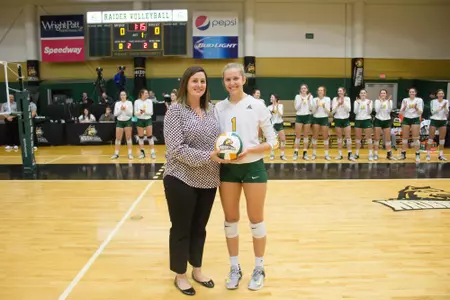 Head Coach Susan Clements and Maddie Lohmeier