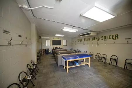 Alumni soccer team room
