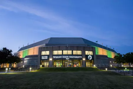 Nutter Center green and gold