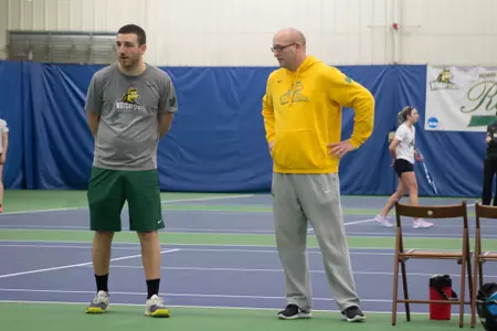 Assistant Coach Ben Roeser and Head Coach Eric Burns