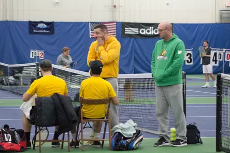 Assistant Coach Ben Roeser and Head Coach Eric Burns