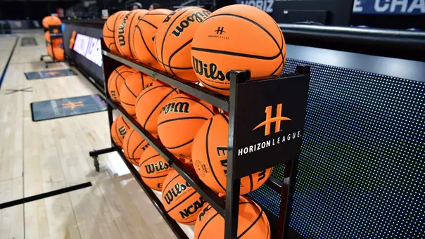 Horizon League Basketball Rack