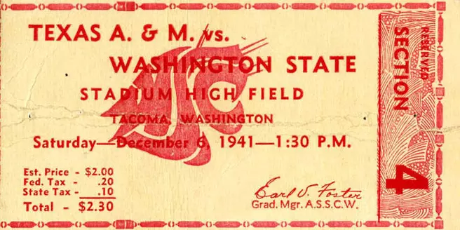 Remembering the Evergreen Bowl, Dec. 6, 1941