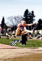Rosenblad Soars to Long Jump Win and School Record at PAC-10 Track & Field Championships