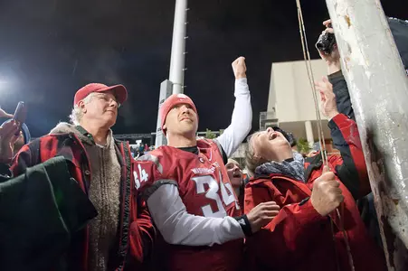 Steve Gleason raising the flag