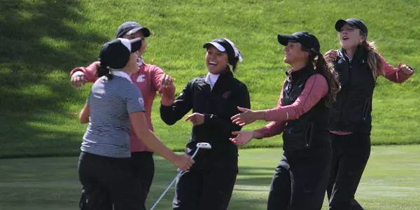 Washington State celebrates Cougar Cup win.