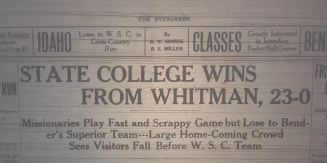 Looking Back at Washington State's First Homecoming