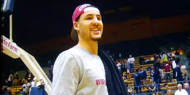 Klay Thompson Cheers the Cougs to Victory