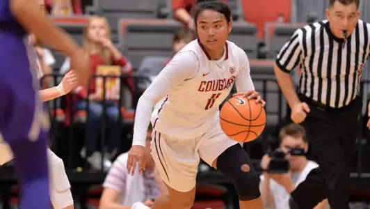 Chanelle Molina scored 12 of her 17 points in the second half, but the Cougs' comeback fell short at UW.