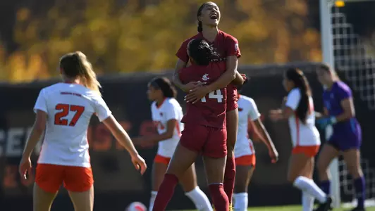 Bennett celebrates the goal at OSU