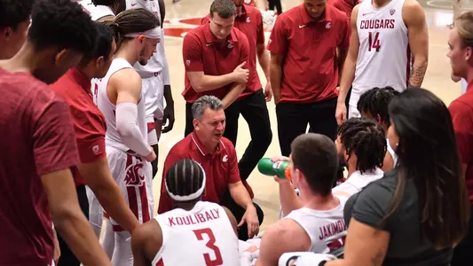 Coug bench during the EWU game