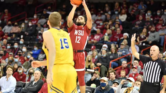 Michael Flowers elevates for a jumper against SDSU