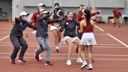 Team Celebration in Win over USC 2021