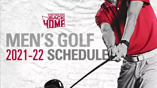 2021-22 Men's Golf Schedule Graphic