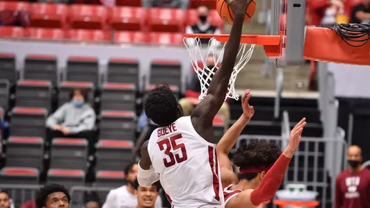 Mouhamed Gueye with a one handed jam and the foul to finish with a career high 16 points