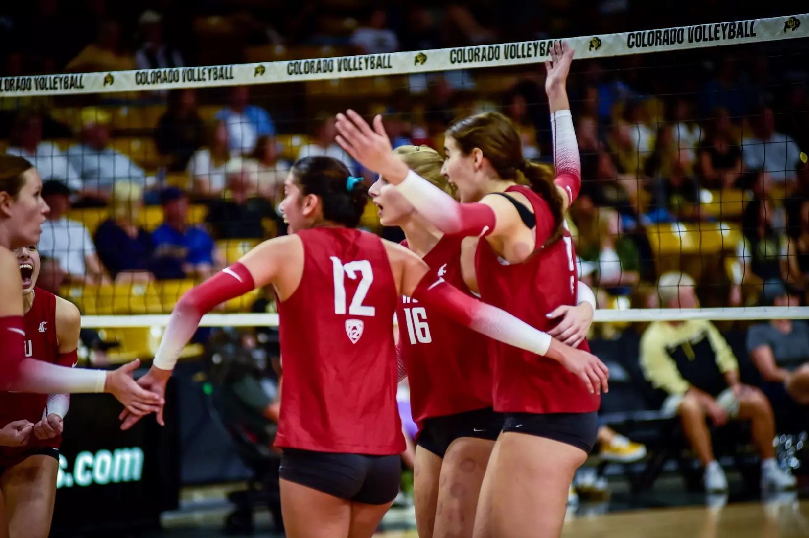 Washington State fell in four sets on the road at Colorado on Friday, October 14, 2022, at the CU Events Center.