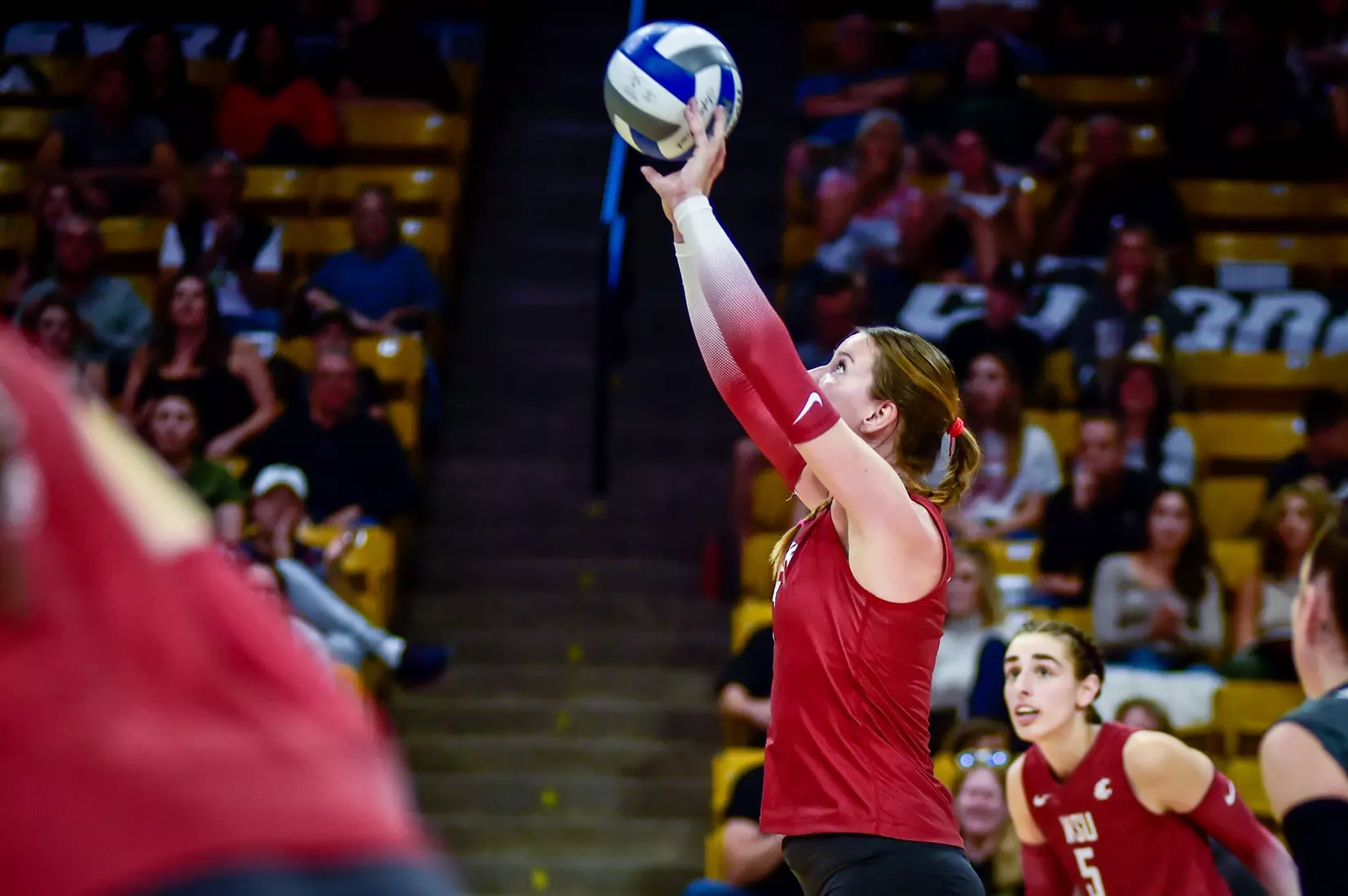 Washington State fell in four sets on the road at Colorado on Friday, October 14, 2022, at the CU Events Center.