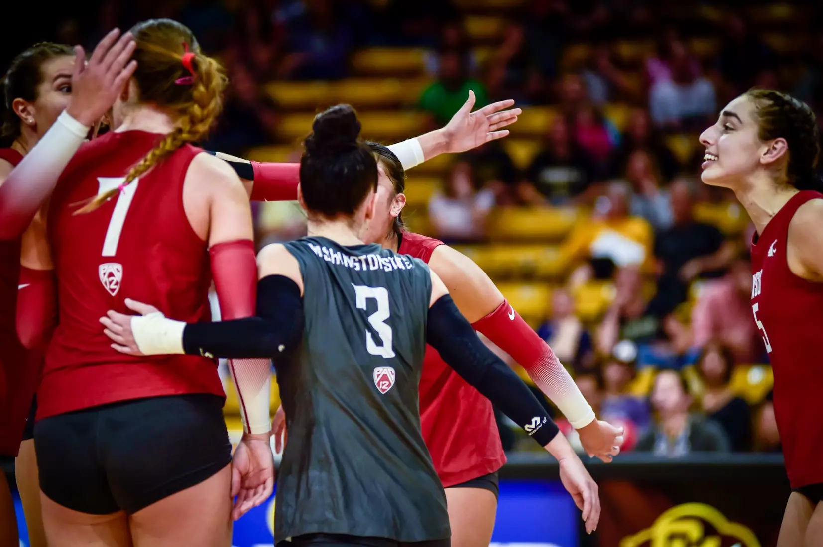 Washington State fell in four sets on the road at Colorado on Friday, October 14, 2022, at the CU Events Center.